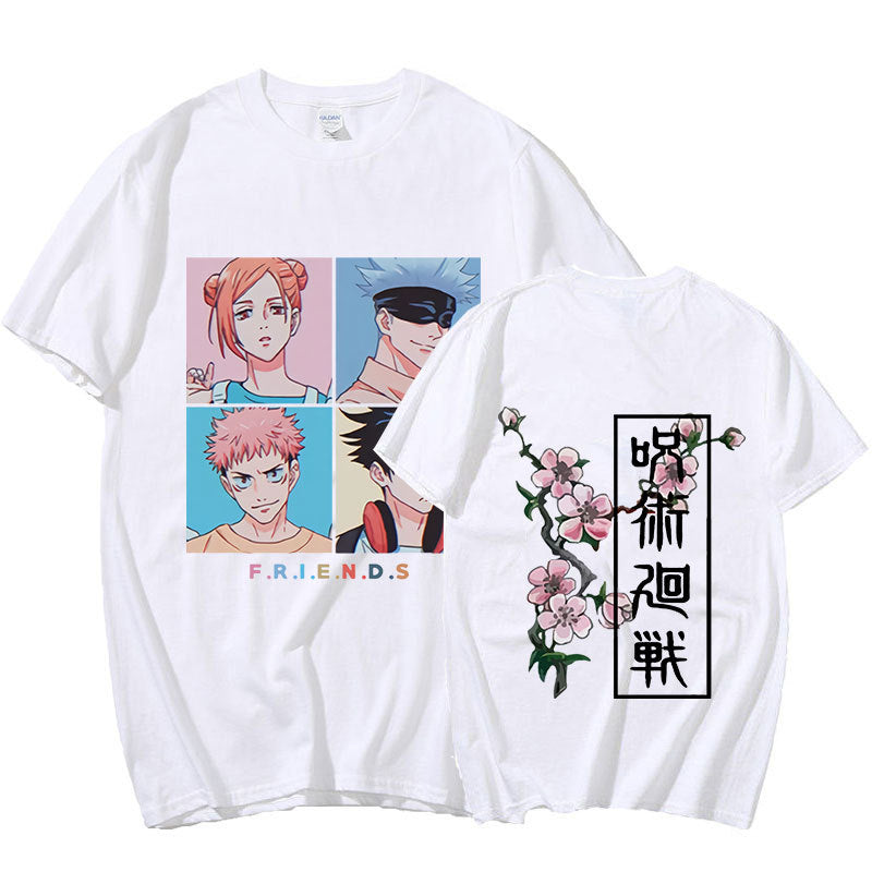 Unisex Anime Graphic Crew Neck Short Sleeve T-shirt