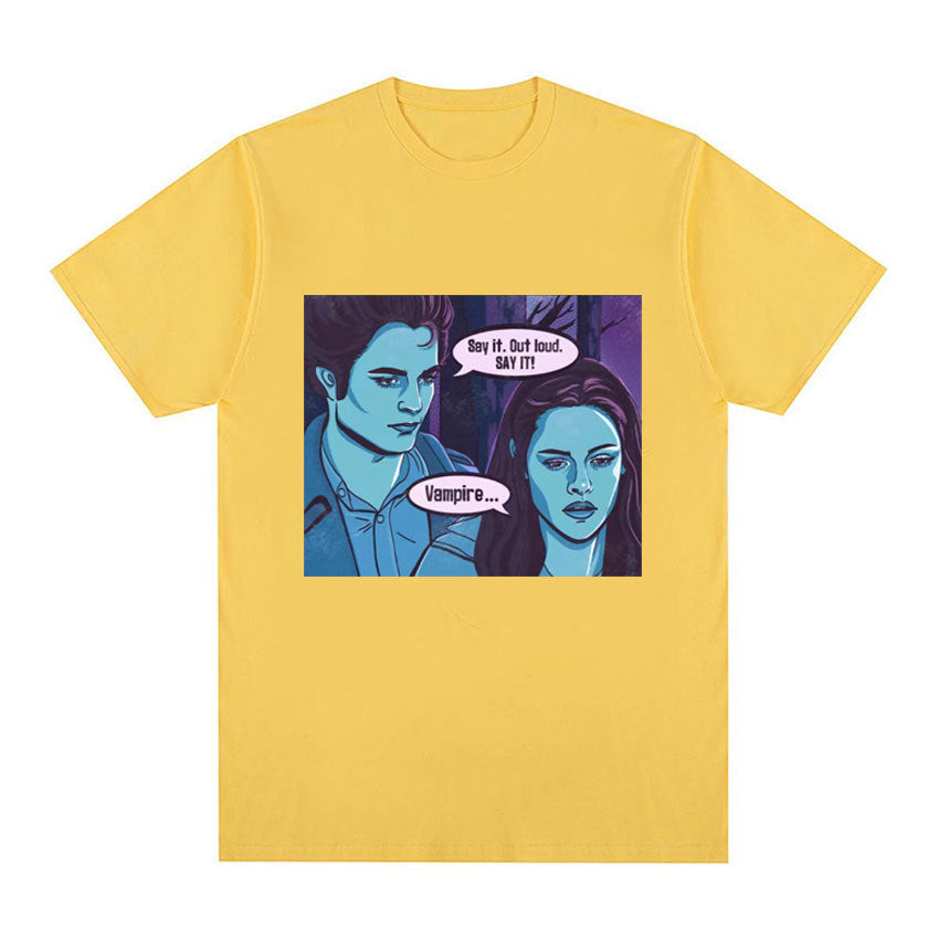 Vintage Vampire Comic Graphic T-Shirt