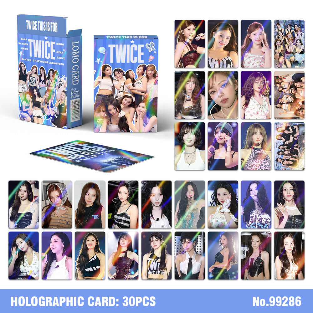 30PCS TWICE THIS IS FOR Tour Holographic Photocards