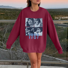 Casual TAYLOR 1989 Long Sleeve Loose Sweatshirt