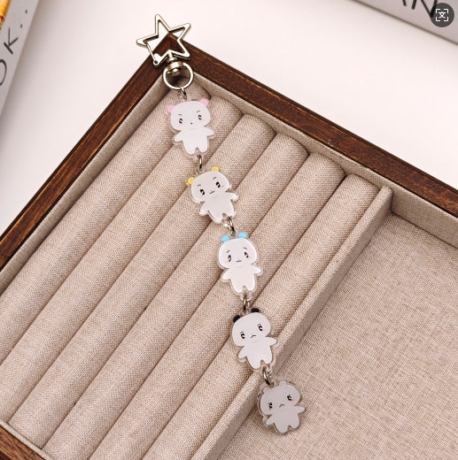 Virtual Boy Group String Cartoon Acrylic Keychain