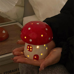 Mini Ceramic Mushroom Night Lamp