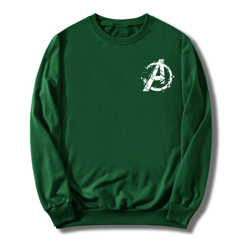 Unisex Avengers Logo Printed Round Neck Sweatshirt
