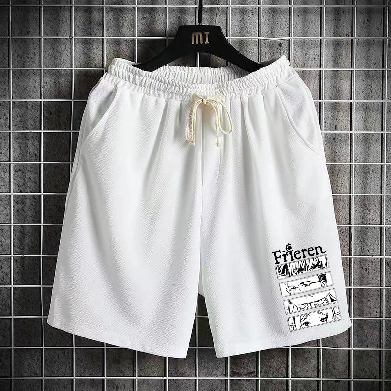 Men's Anime Loose Breathable Beach Shorts