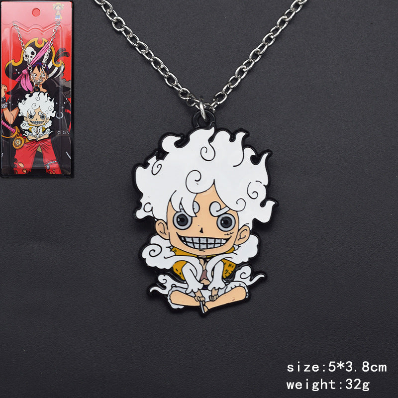 Cute Luffy Necklace Keychain Pendant