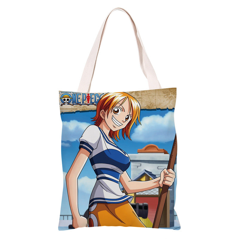 Trendy Anime Canvas Shoulder Bag