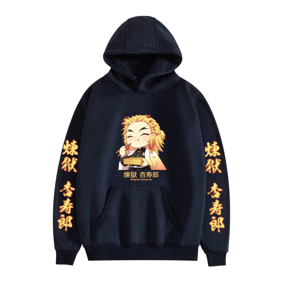 Unisex Cute Anime Printed Casual Loose Hoodie