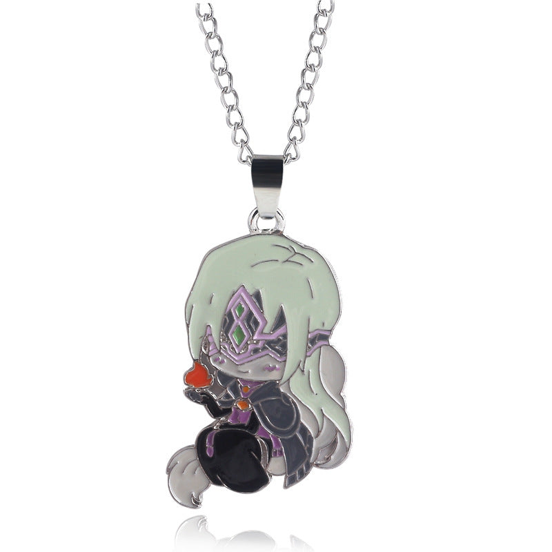 Game Metal Keychain Necklace