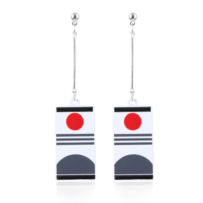 Chic Anime Tanjiro Cosplay Earrings Keychain