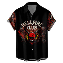 Casual Drama Cos Short-sleeved Digital Print Shirt
