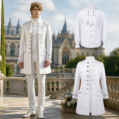 Rococo Baroque Style Luxury Long Jacket