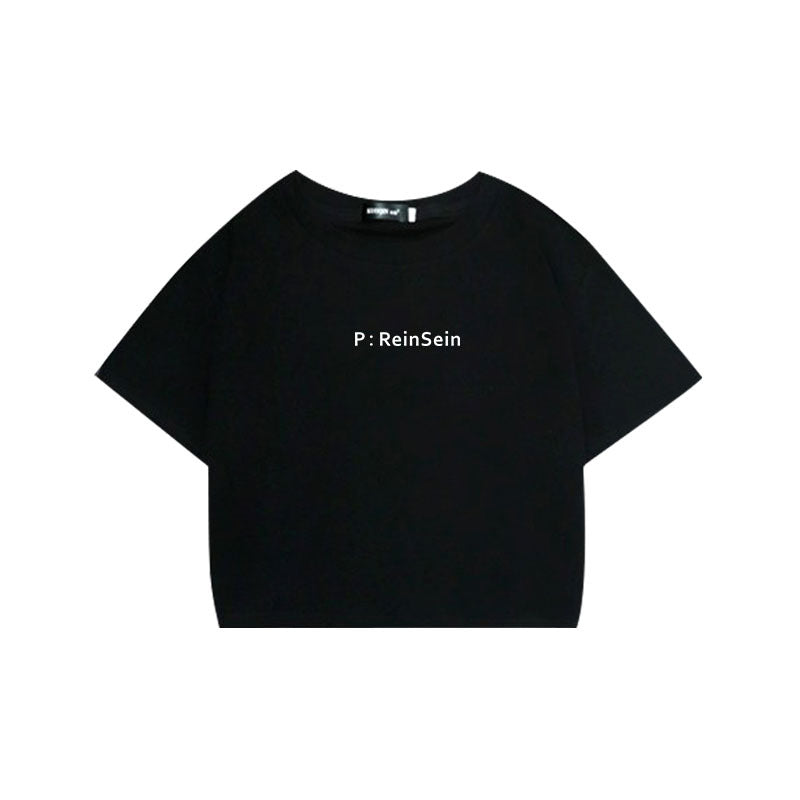 Casual Women‘s Cropped Short-sleeved T-shirt