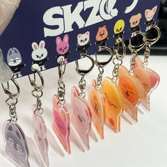 Blanket SKZ Doll Acrylic Pendant Keyring Set