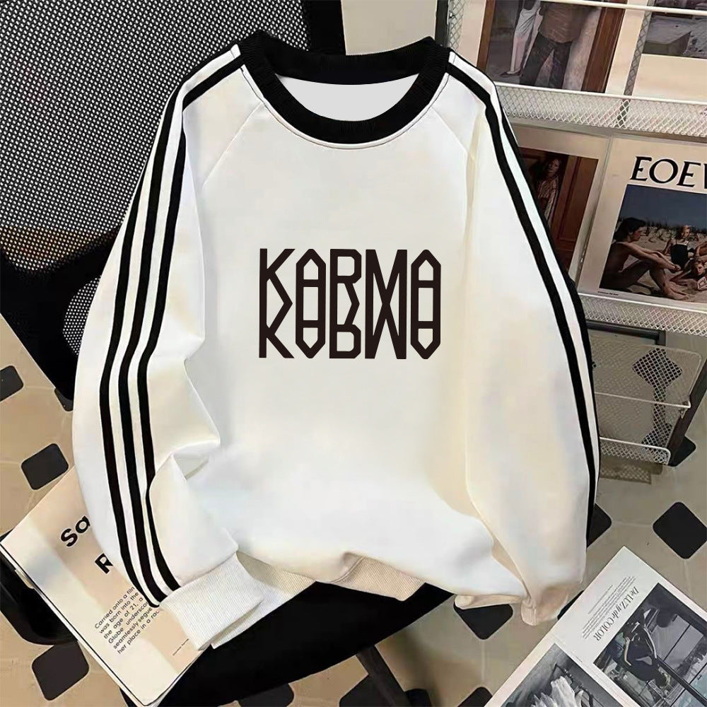 Casual KARMA Album College Crew Neck Sweatshirt