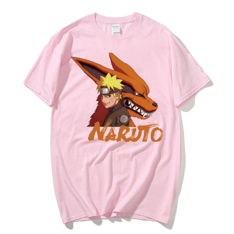 Unisex Anime Printed Loose Casual T-shirt