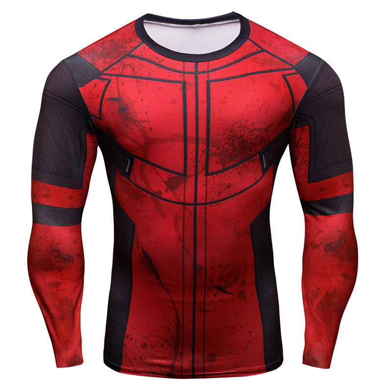 Unisex Wolverine Deadpool Cos Sports Fitness T-shirt