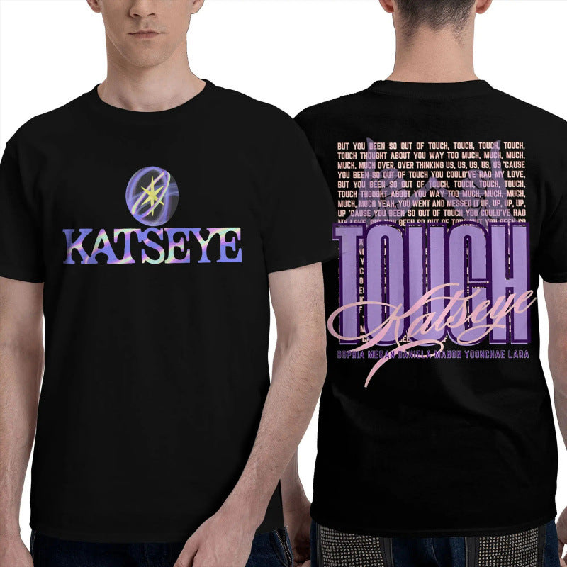 Casual Kpop Katseye Gabriela Logo T-Shirt