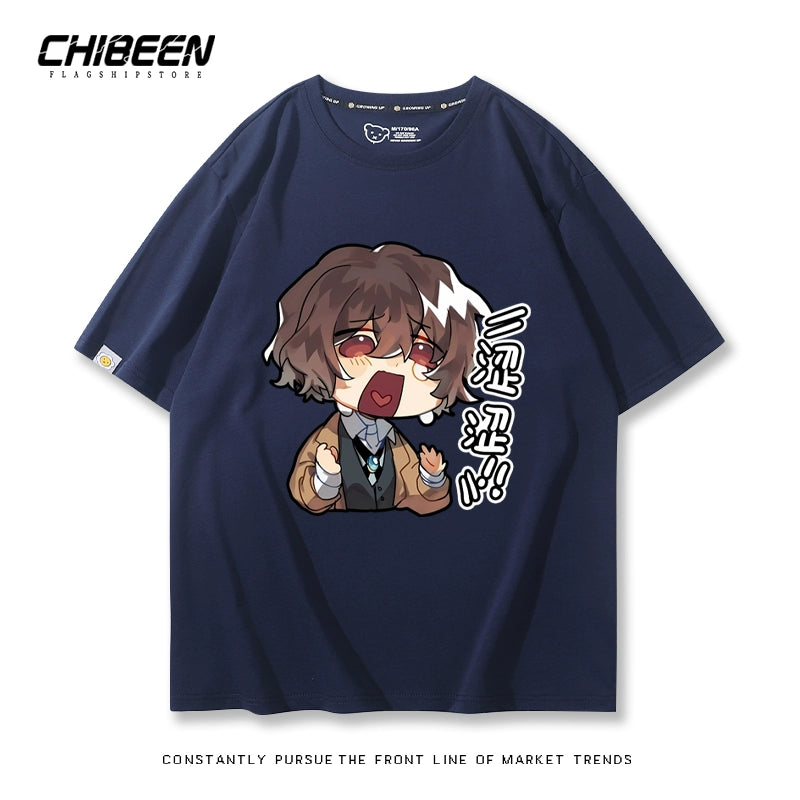 Unisex Anime Graphic Print Short-sleeved T-shirt