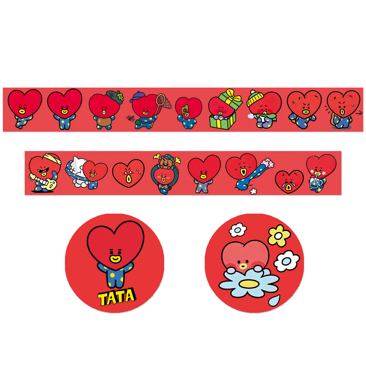 BANGTAN Tape Cartoon Stickers