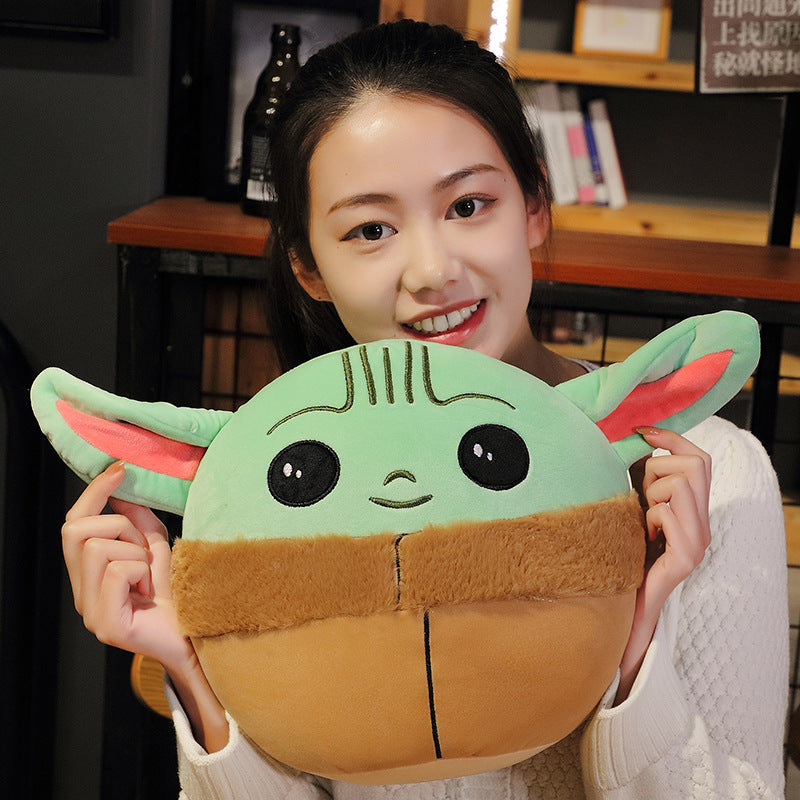 Cute Baby Yoda Plush Toy Pillow