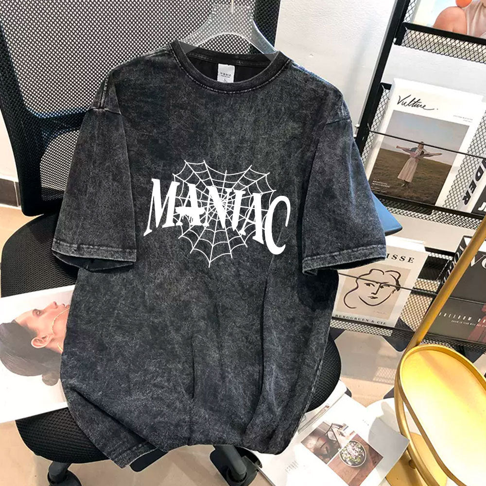 Trendy Kpop Maniac Washed T-shirt