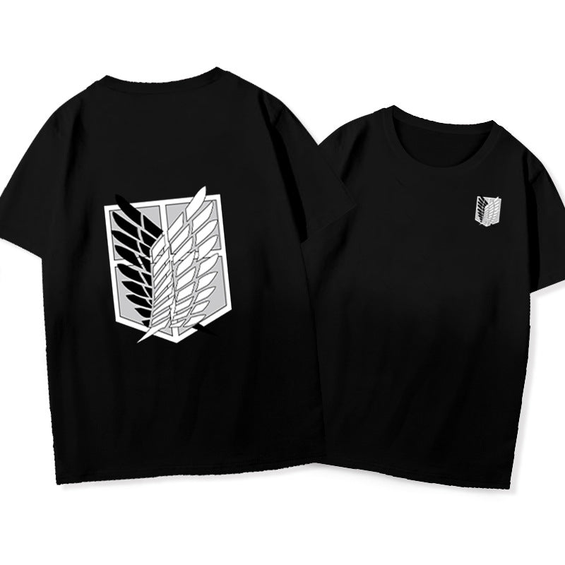 Wings of Freedom Short Sleeve Crew Neck T-shirt