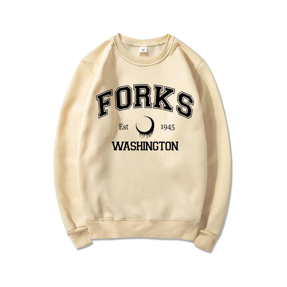 Women's Crew Neck Letter-printed Sweatshirt
