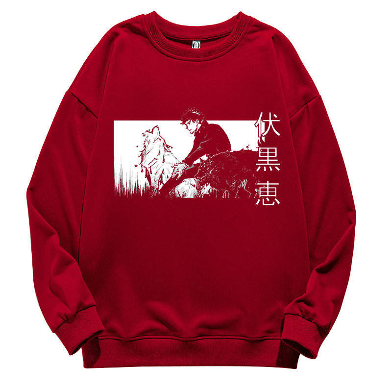 Unisex Anime Graphic Crew Neck Sweatshirt