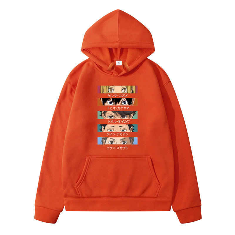 Creative Casual Anime Pattern Loose Hoodie