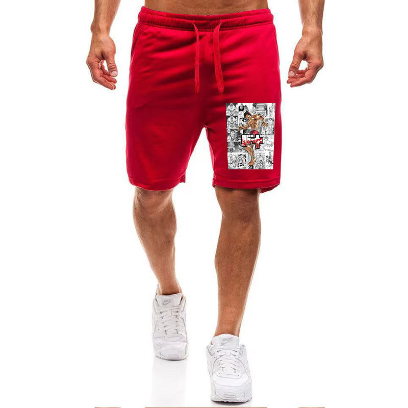 Men's Baki Anime Casual Sports Shorts