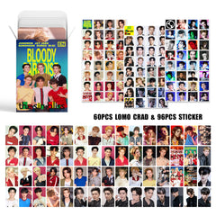 EN- Bloody Paradise Photocards + Stickers (156pcs)