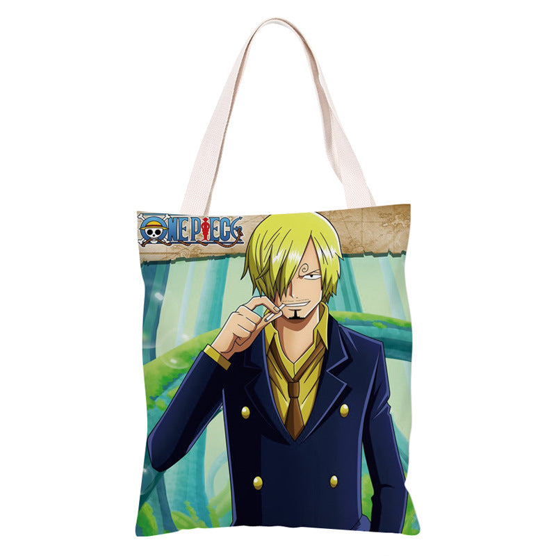 Trendy Anime Canvas Shoulder Bag