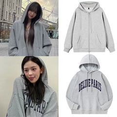 Yujin Wonyoung Same Style Loose Hoodie