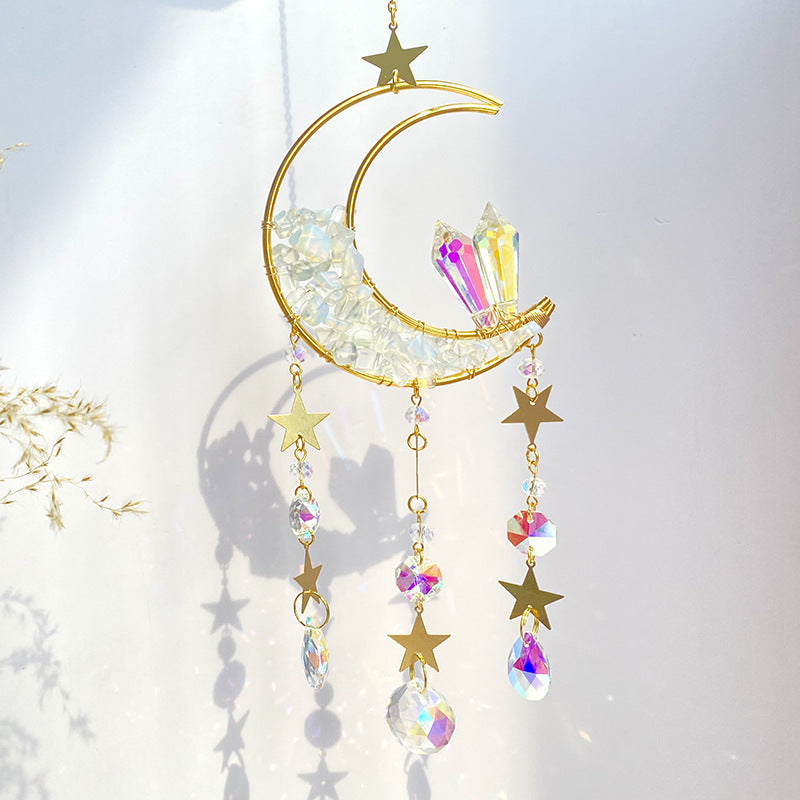 Moon Crystal Sun Catcher / Wind Chimes