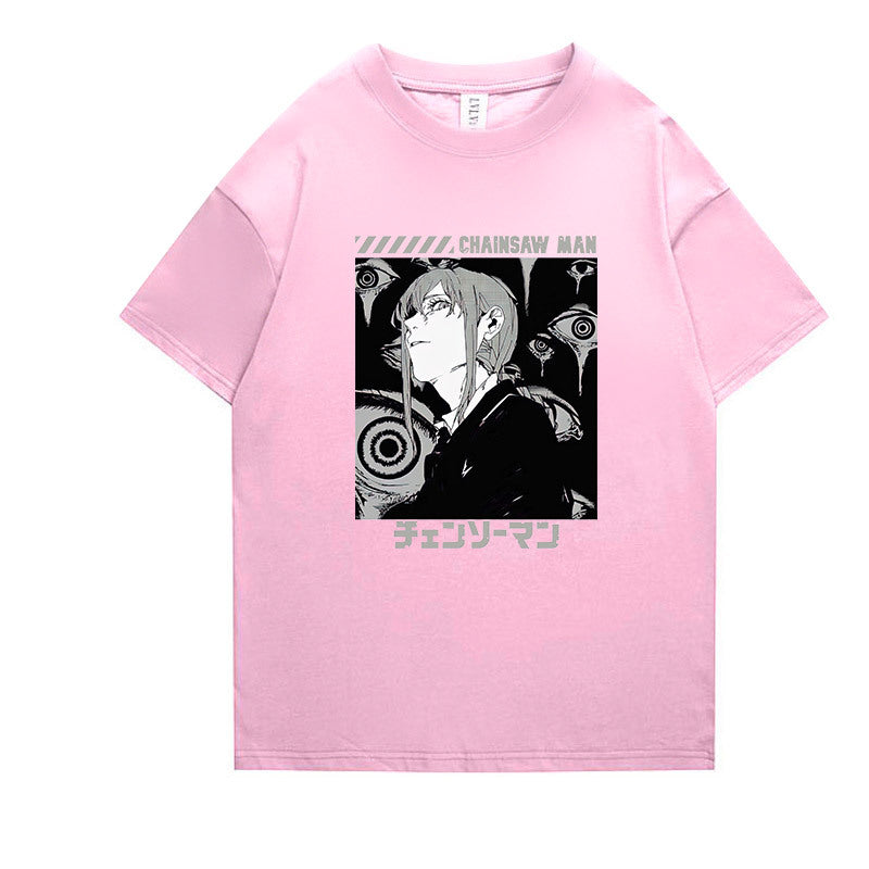 Unisex Anime Graphic Short-sleeved T-shirt
