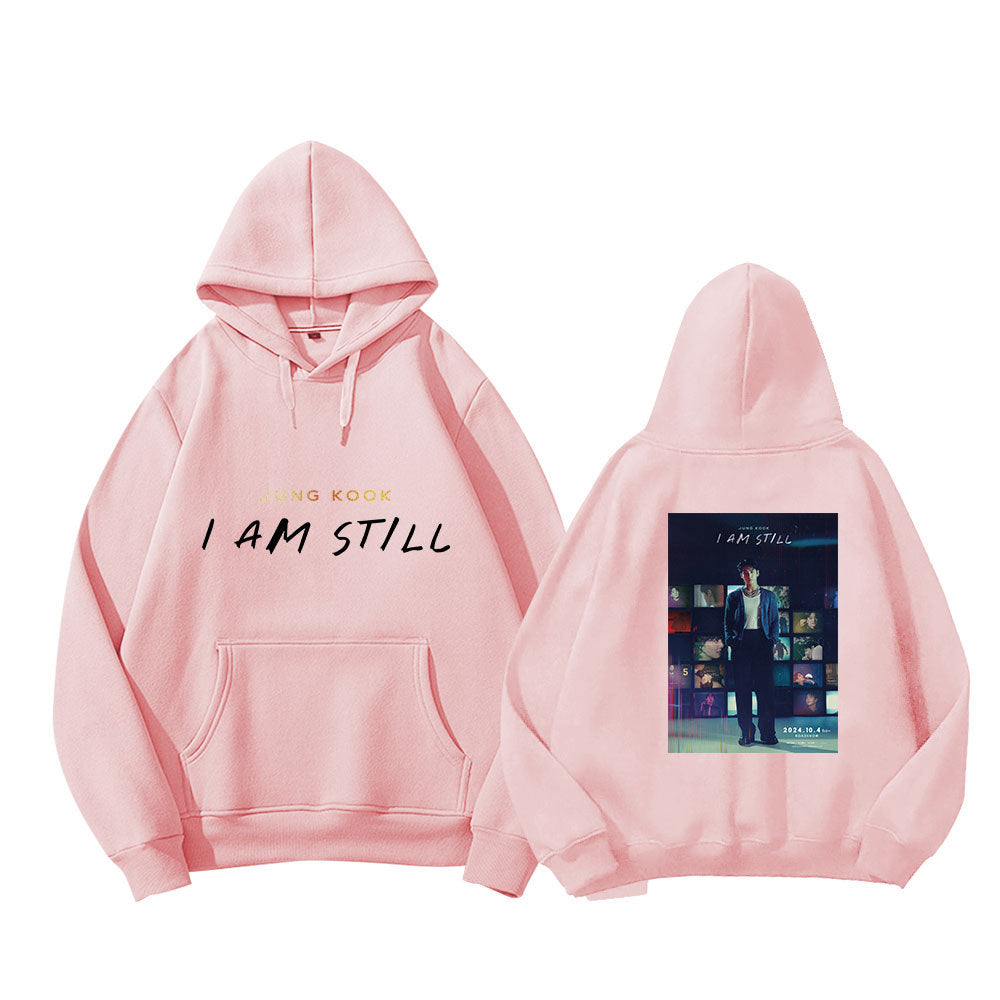 KPOP IAM STILL Logo Printed Hoodie