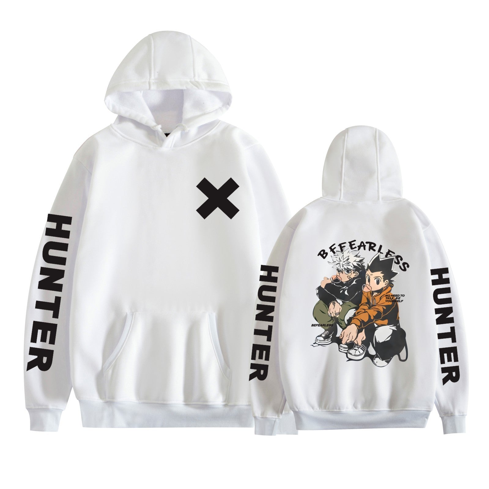 Unisex Trendy Anime Casual Loose Pullover Hoodie