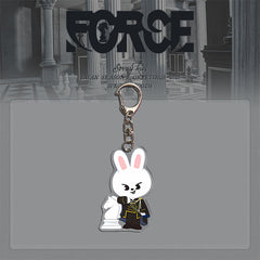 "KARMA" Cartoon Acrylic Keychain Pendant