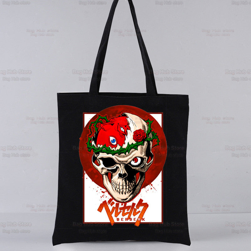 Guts Printed Canvas Shoulder Bag