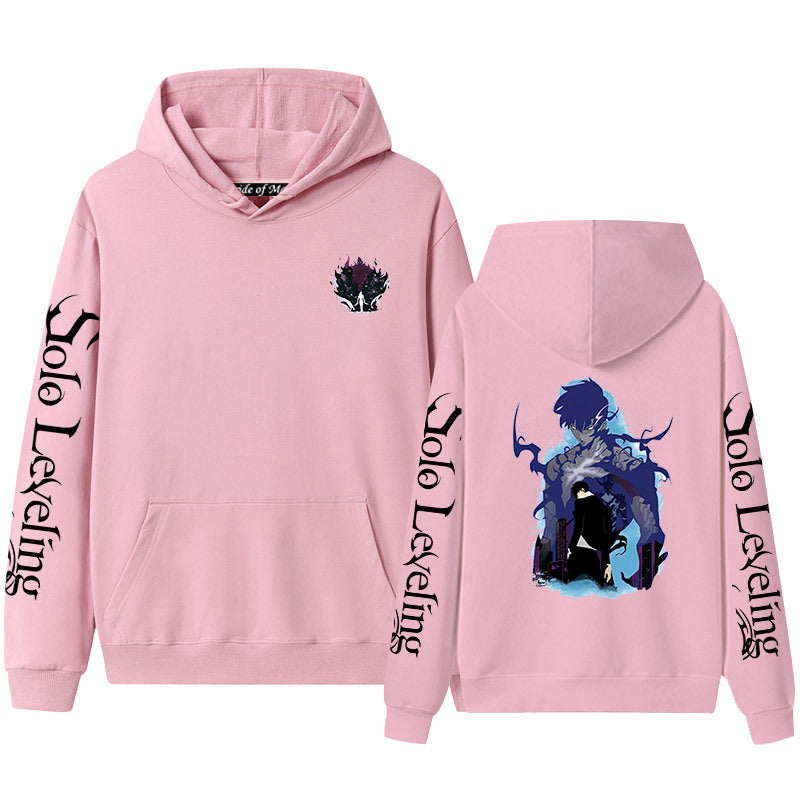 Trendy Anime Graphic Print Hoodie