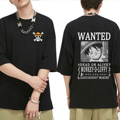 Unisex Wanted Graphic Print Relaxed T-shirt