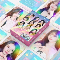 124PCS TWICE THIS IS FOR Holographic Photocard Sticker