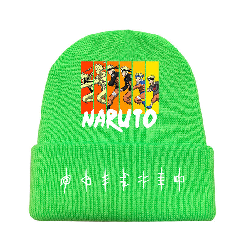 Versatile Anime Print Knitted Hat