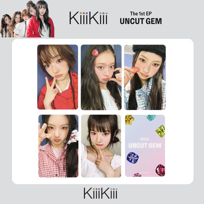 KIIIKIII "UNCUT GEM" Album Photocard Set