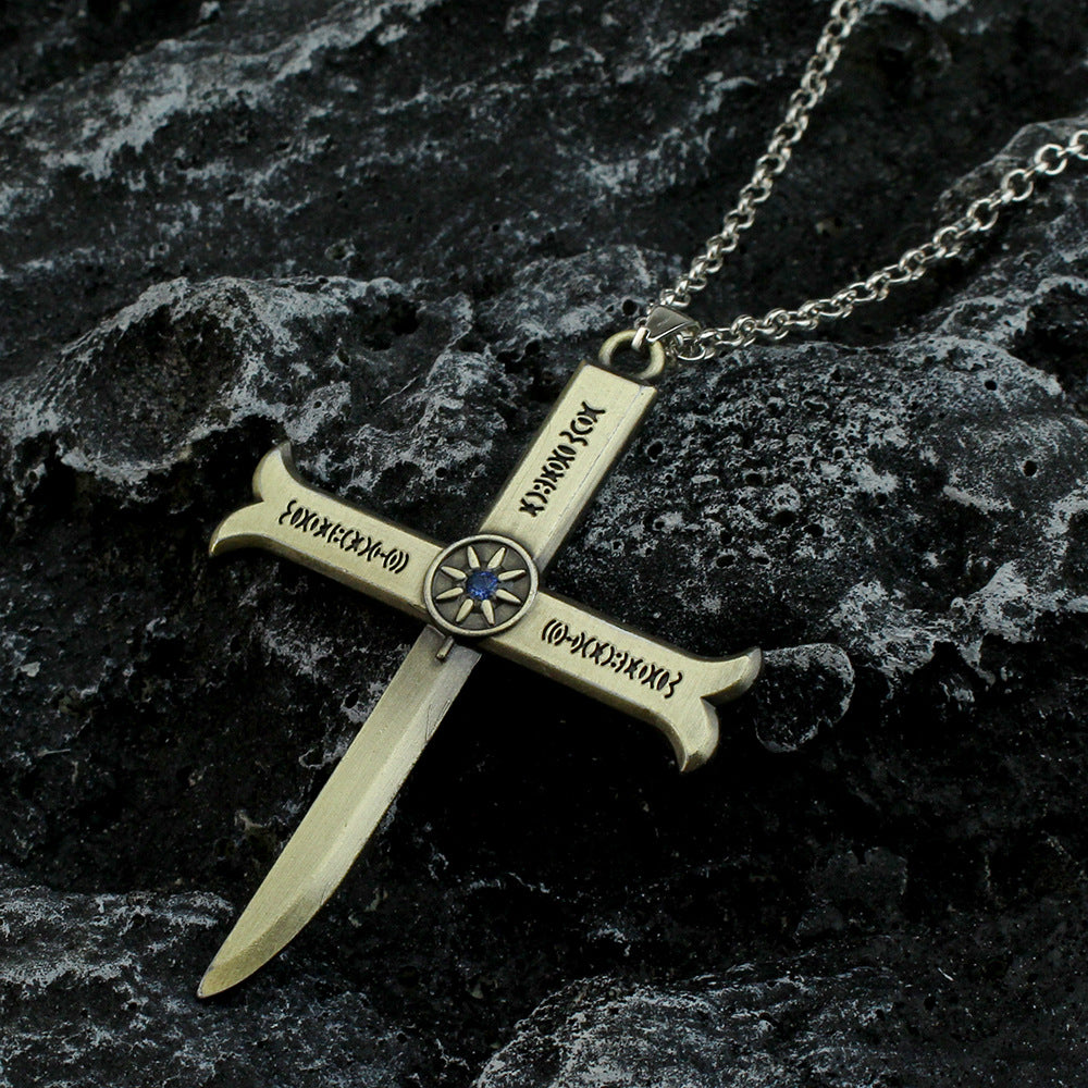 Cool Sword Cos Necklace Keychain Pendant