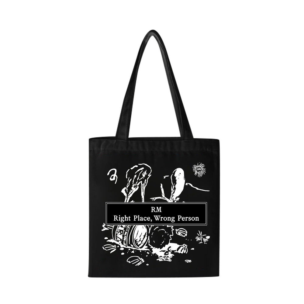 RM KPOP Logo Canvas Shoulder Bag