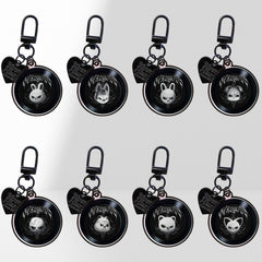 KPOP Evil Cartoon Vinyl Pendant Keychain