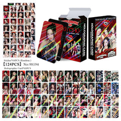 124pcs BM PSYCHO Flash Photocard Stickers