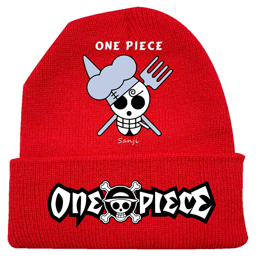 Trendy Luffy Print Knitted Hat