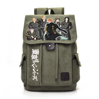 Vintage Anime Canvas Backpack